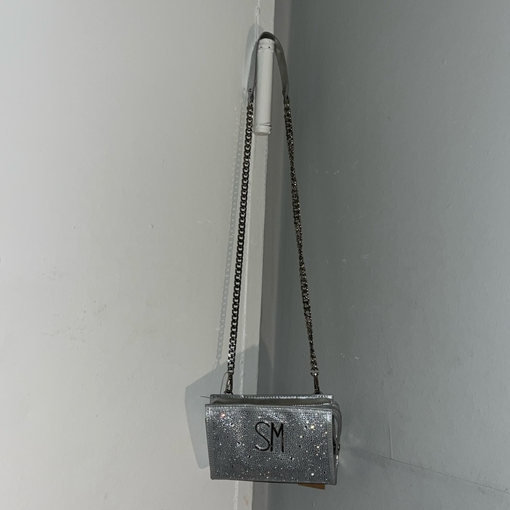 Steve Madden Sparkling Silver Crossbody Bag